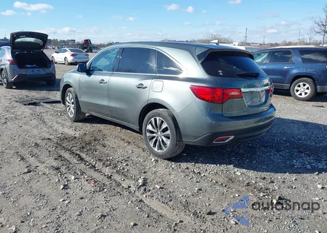 2015 Acura Mdx Technology Package from USA, damaged, VIN 5FRYD4H41FB019624